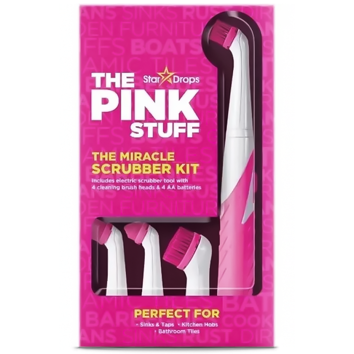 Щетка для уборки The Pink Stuff Scrubber Kit, 4 насадки - 